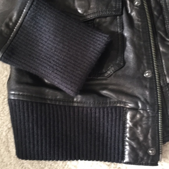 Line brand Black Lambskin soft leather jacket XS - Picture 8 of 8